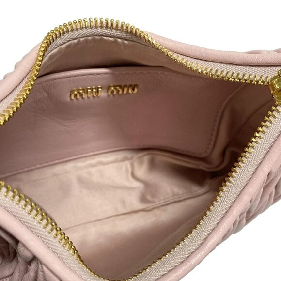 Auth miumiu Matelasse - Pink Leather Shoulder Bag - Picture 14 of 16